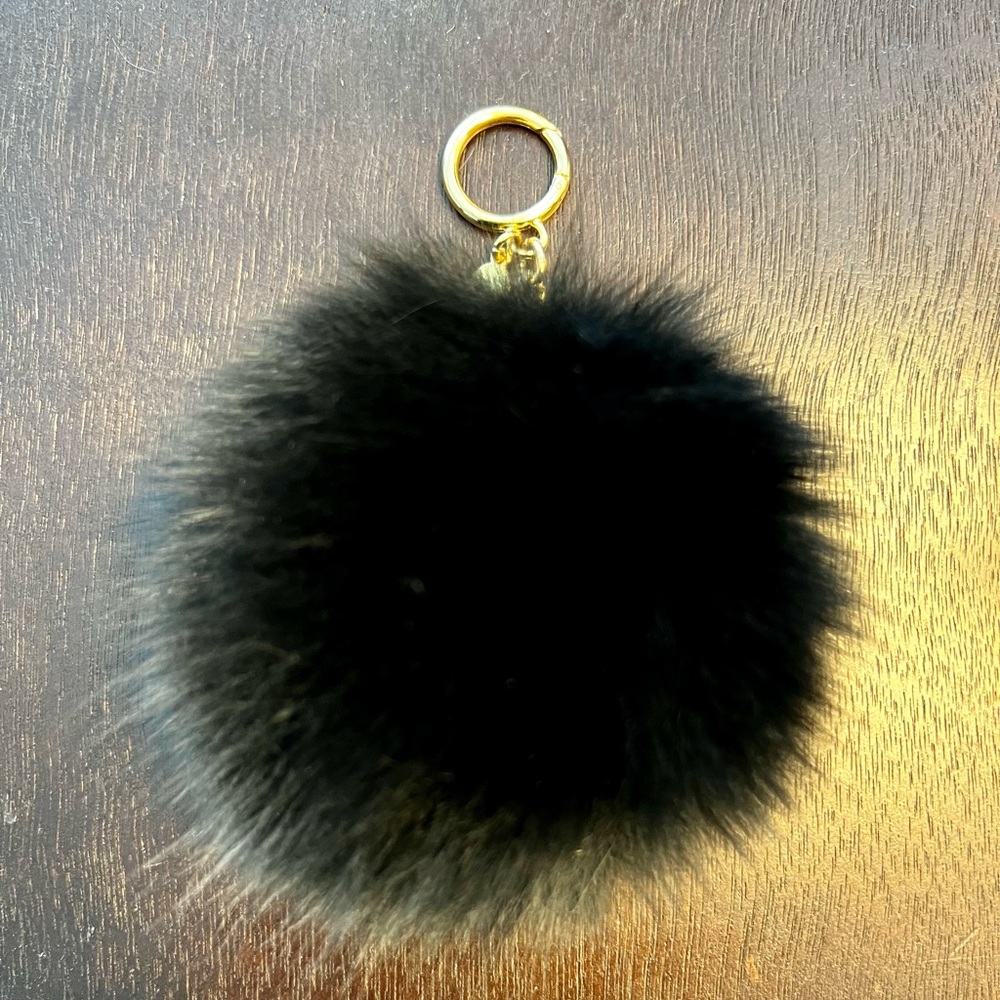 Authentic Michael Kors Fox fur key chain